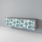 WATERSPOUT SONGIBIRD Móvel de TV com 3 Portas em Acabamento Cinzento