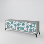 WATERSPOUT SONGIBIRD Móvel de TV com 3 Portas em Acabamento Cinzento