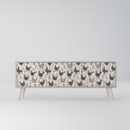 HAPPY HENS Móvel de TV com 3 Portas em Acabamento Cinzento