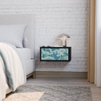 ASIAN SWAY Mesa de Cabeceira em Acabamento Preto