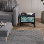 ASIAN SWAY Mesa de Cabeceira em Acabamento Preto