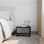 SPECTRA SHOWCASE Mesa de Cabeceira em Acabamento Preto