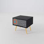 SPECTRA SHOWCASE Mesa de Cabeceira em Acabamento Preto