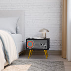 SPECTRA SHOWCASE Mesa de Cabeceira em Acabamento Preto