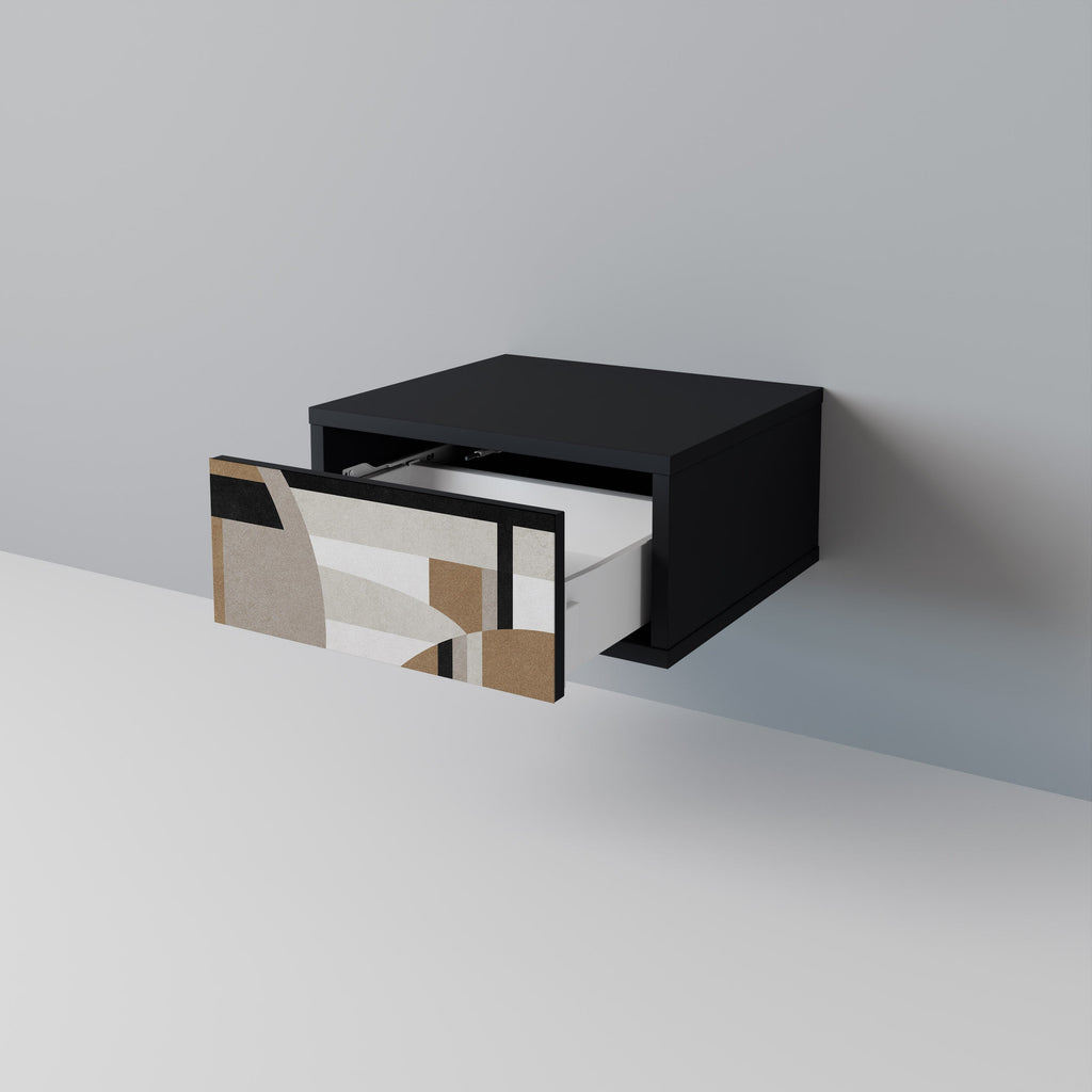 DELICATE MEMENTO Mesa de Cabeceira em Acabamento Preto