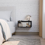 DELICATE MEMENTO Mesa de Cabeceira em Acabamento Preto