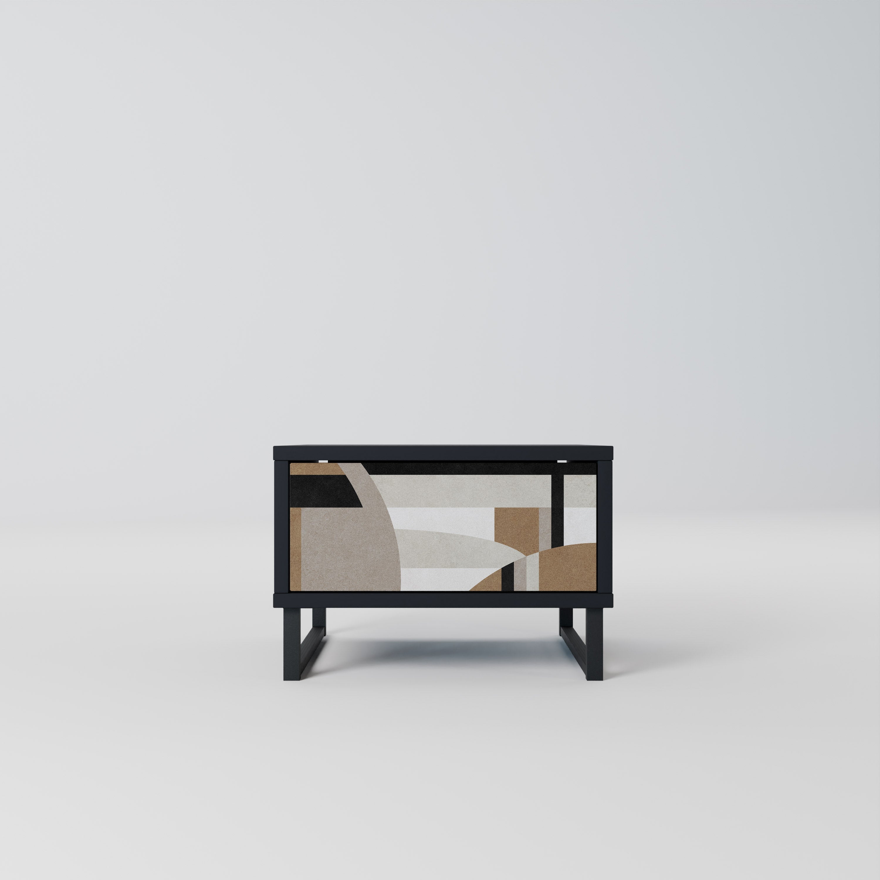 DELICATE MEMENTO Mesa de Cabeceira em Acabamento Preto