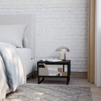 DELICATE MEMENTO Mesa de Cabeceira em Acabamento Preto