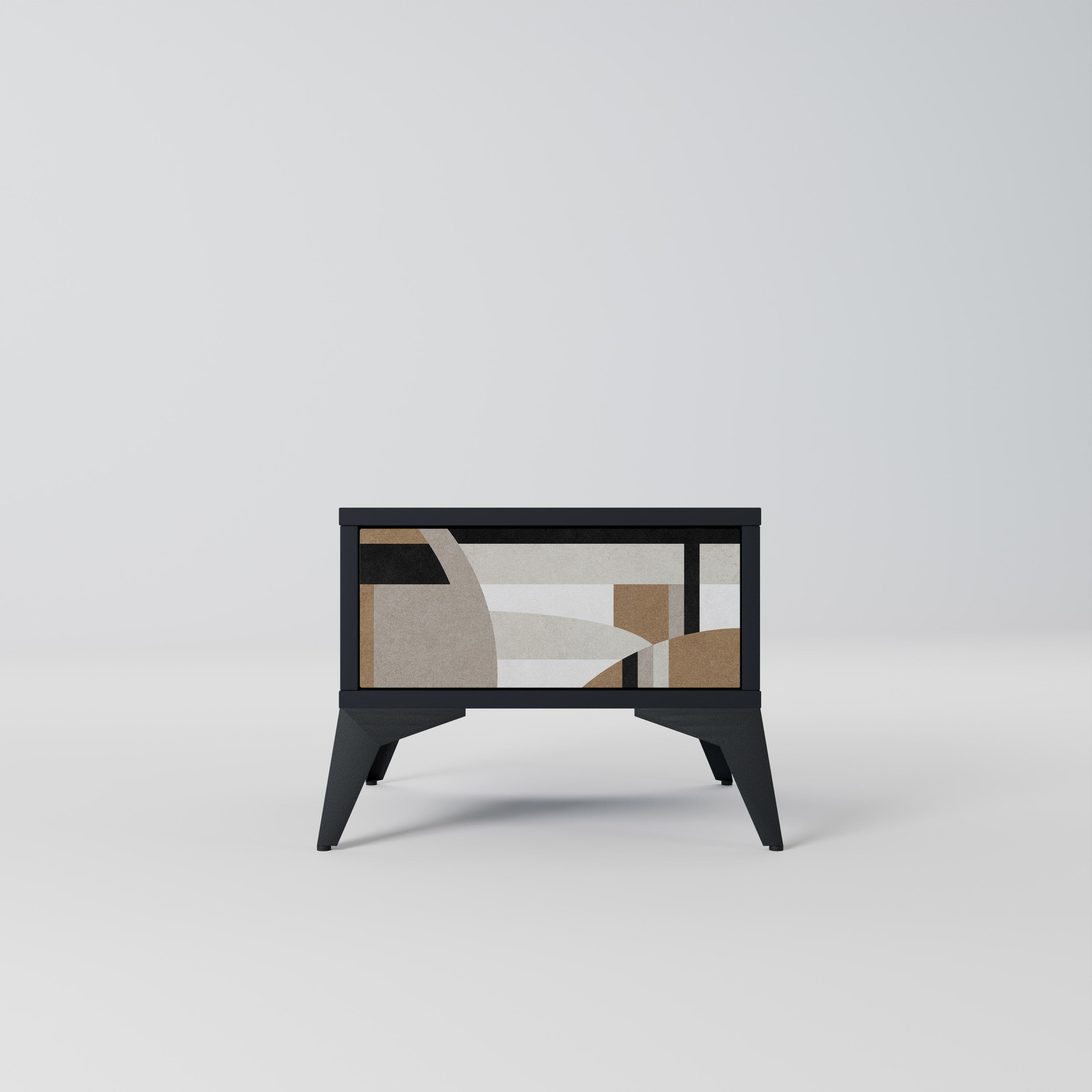 DELICATE MEMENTO Mesa de Cabeceira em Acabamento Preto