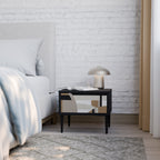 DELICATE MEMENTO Mesa de Cabeceira em Acabamento Preto