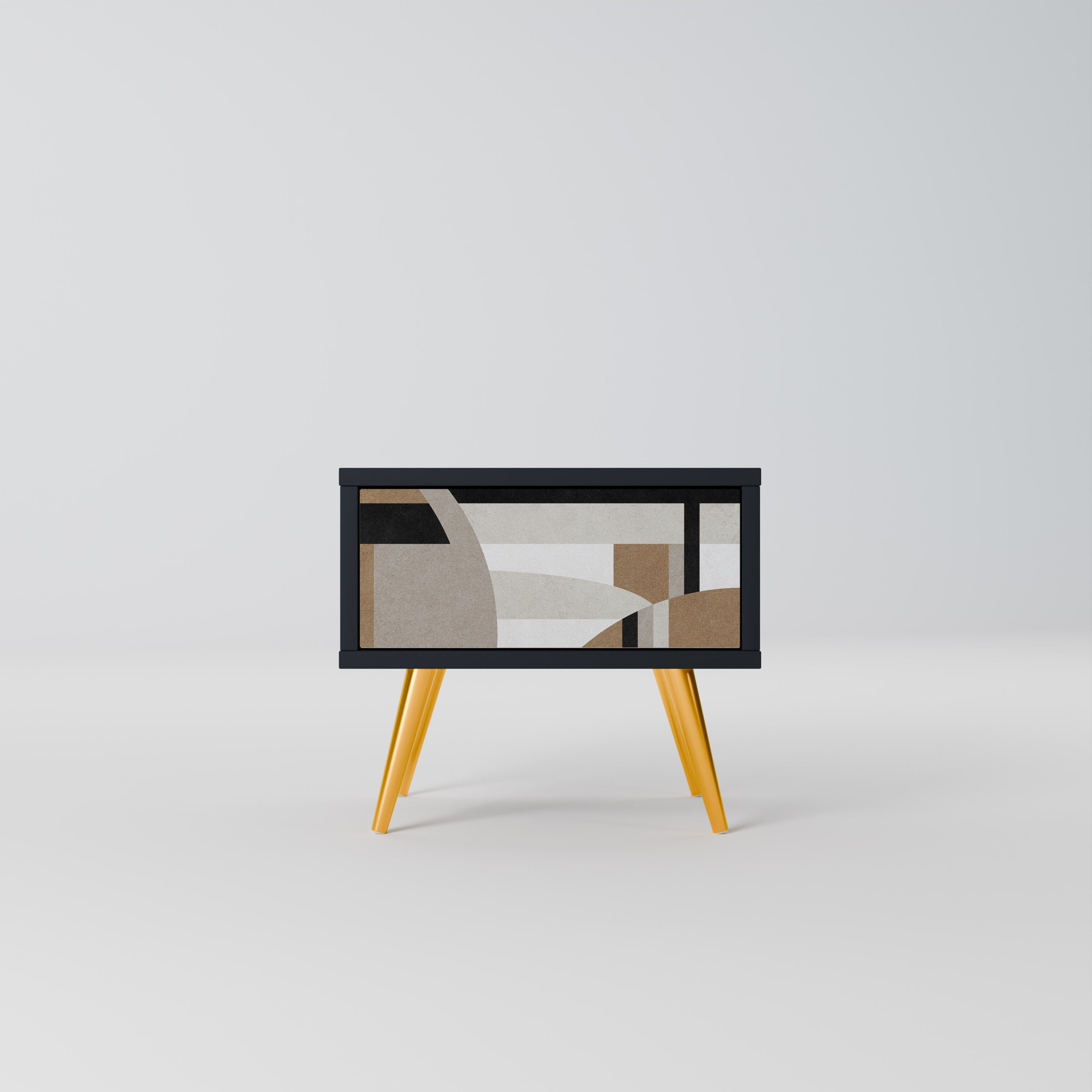 DELICATE MEMENTO Mesa de Cabeceira em Acabamento Preto