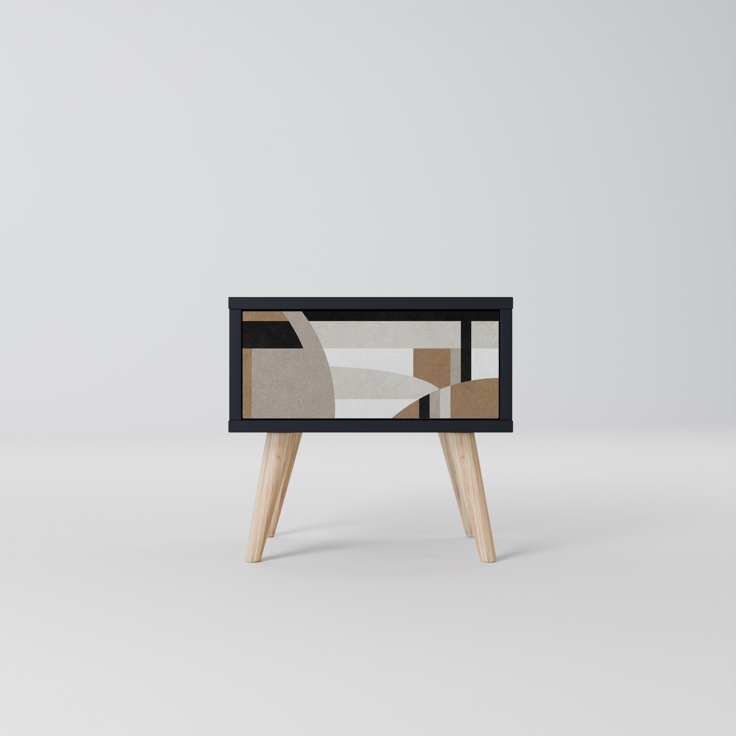 DELICATE MEMENTO Mesa de Cabeceira em Acabamento Preto