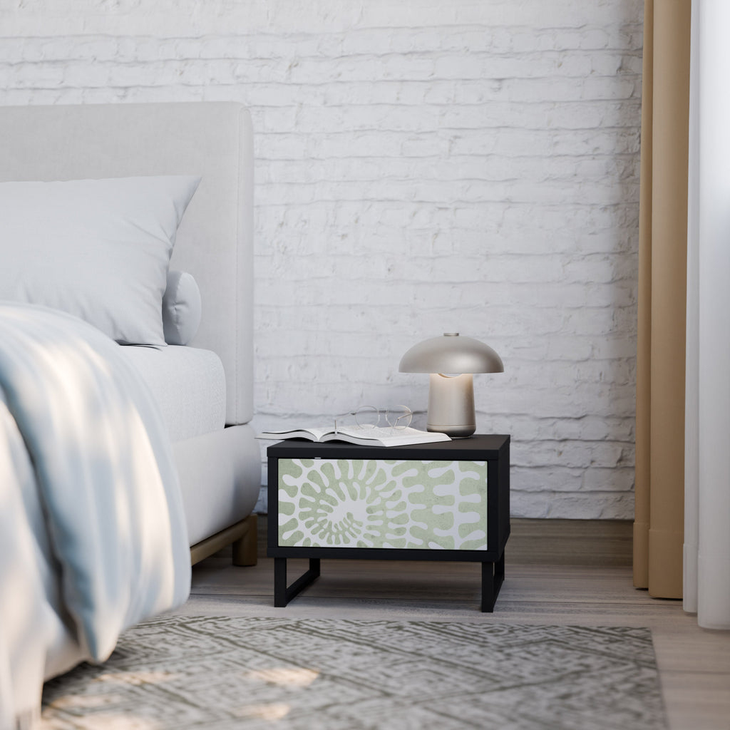 HELIX DANCE Mesa de Cabeceira em Acabamento Preto