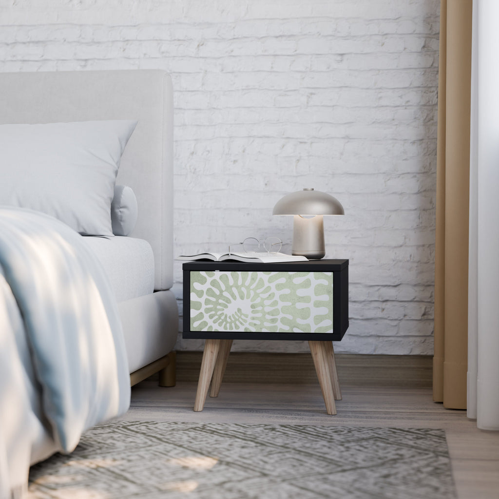 HELIX DANCE Mesa de Cabeceira em Acabamento Preto