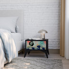 KANAGAWA BEAUTY Mesa de Cabeceira em Acabamento Preto