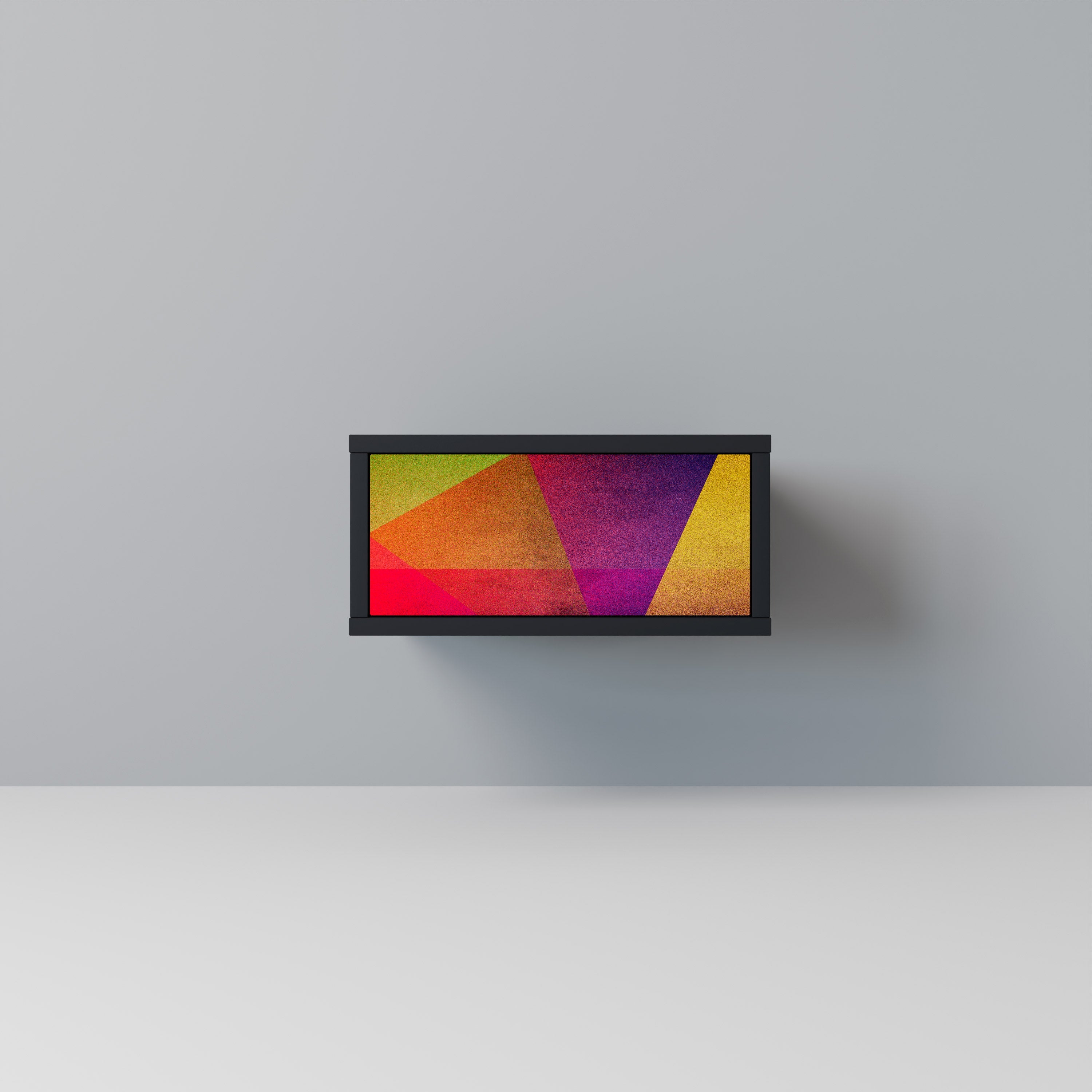 VIVID GEOMETRY Mesa de Cabeceira em Acabamento Preto