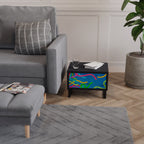 STREAMER TANGLE Mesa de Cabeceira em Acabamento Preto