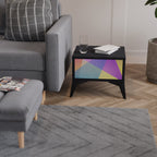 BRIGHT GEOMETRY Mesa de Cabeceira em Acabamento Preto