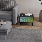 IRREGULAR BLUE Mesa de Cabeceira em Acabamento Preto