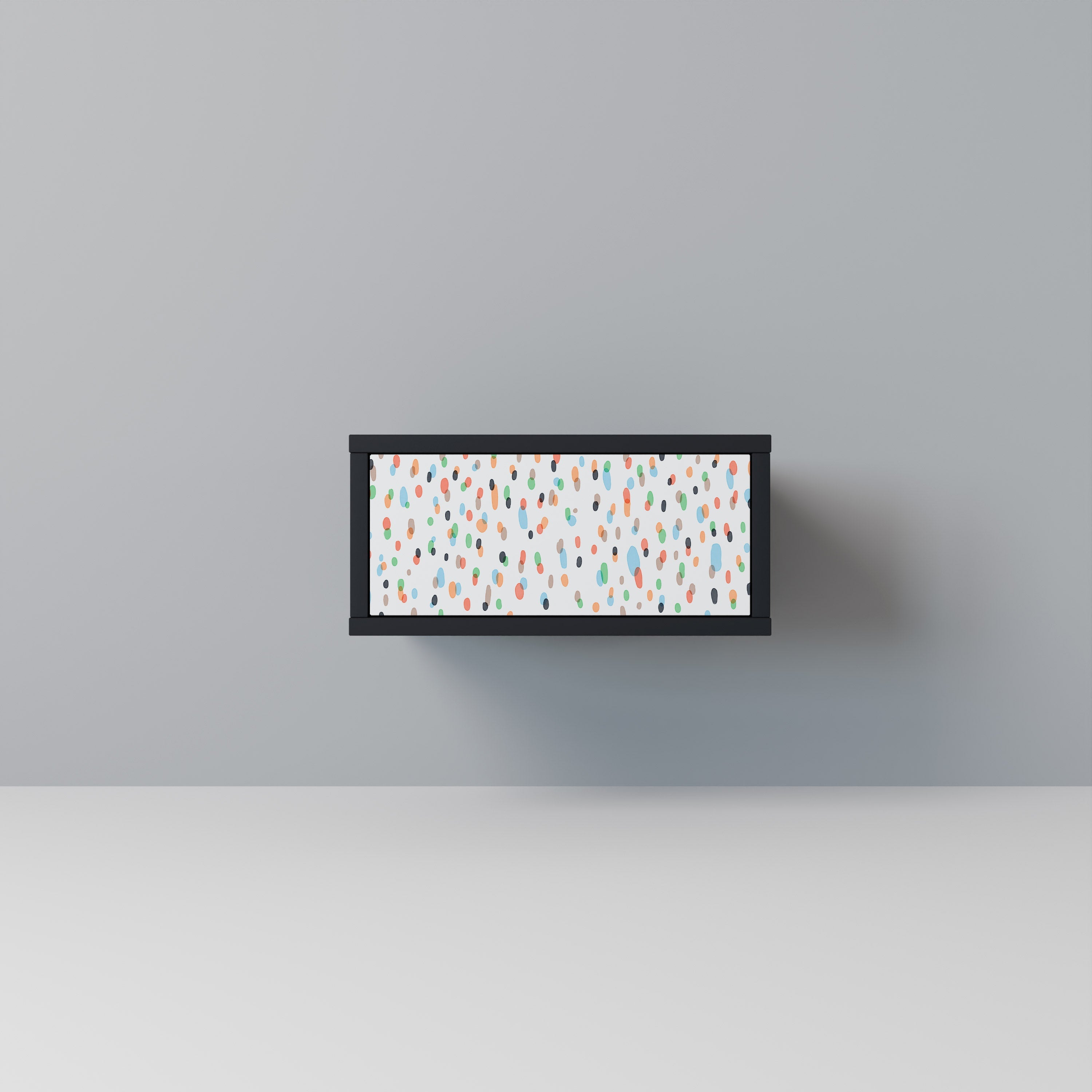 ENERGETIC SPOTS Mesa de Cabeceira em Acabamento Preto