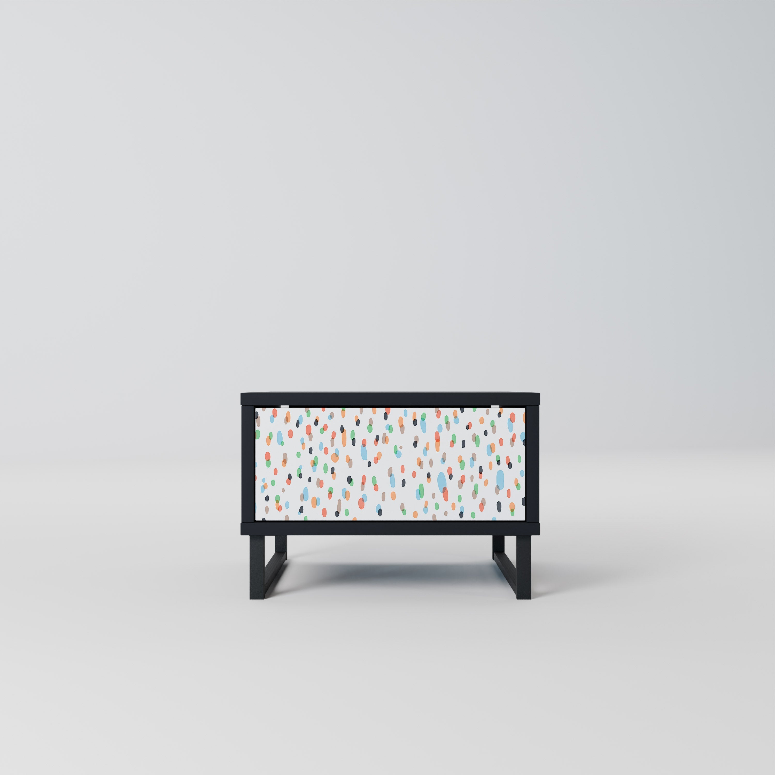 ENERGETIC SPOTS Mesa de Cabeceira em Acabamento Preto