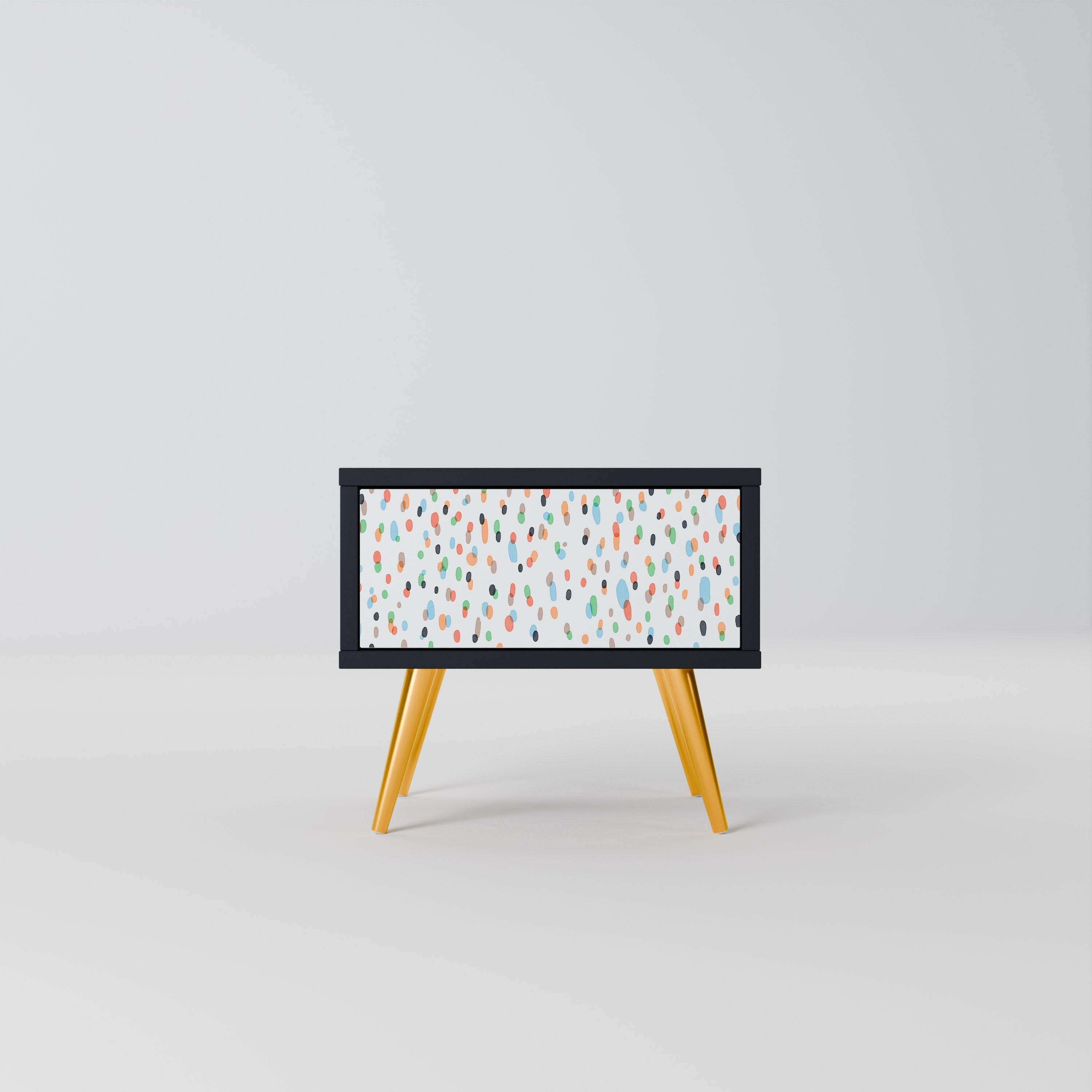 ENERGETIC SPOTS Mesa de Cabeceira em Acabamento Preto