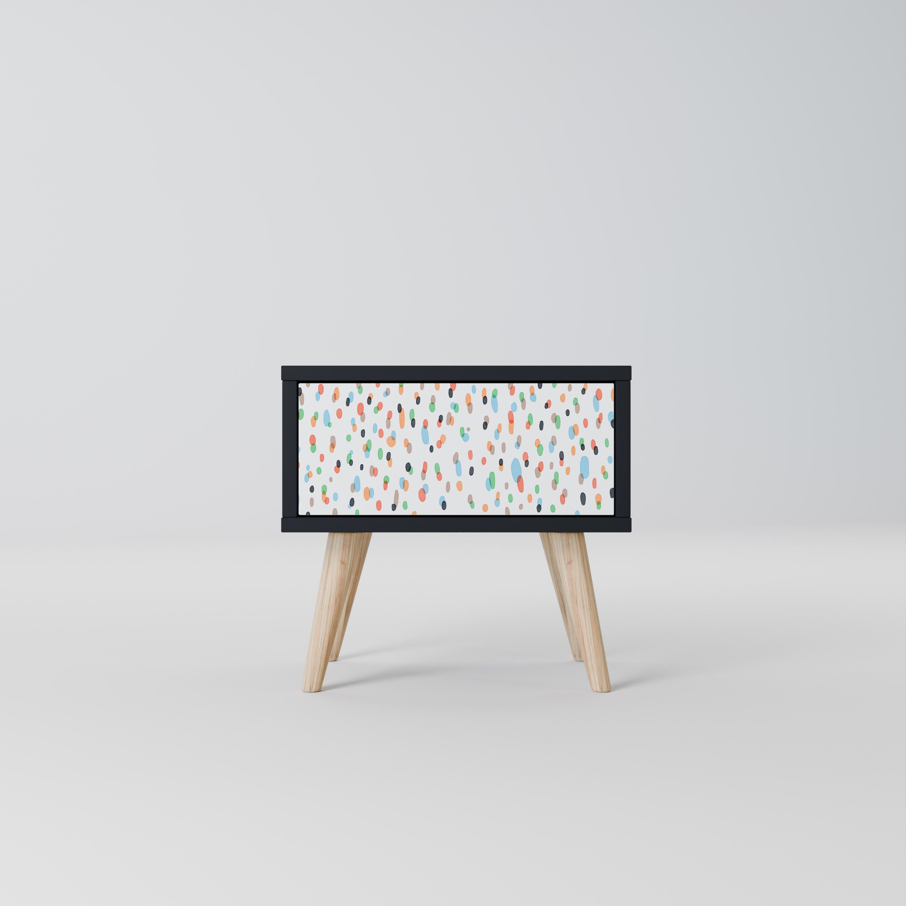 ENERGETIC SPOTS Mesa de Cabeceira em Acabamento Preto