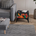 MAKESHIFT ARTISTRY Mesa de Cabeceira em Acabamento Preto