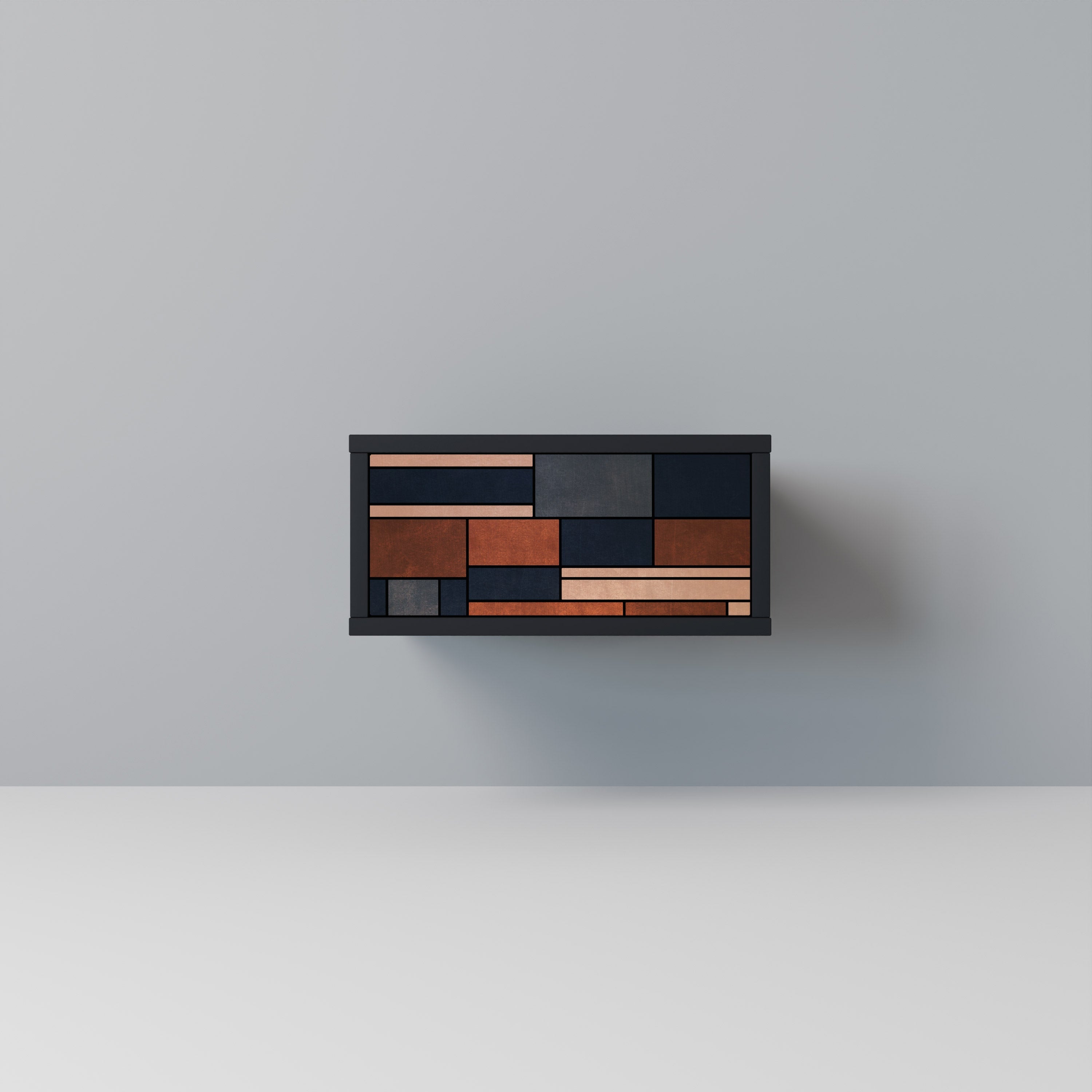 INTREPID FORMATION Mesa de Cabeceira em Acabamento Preto