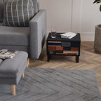 INTREPID FORMATION Mesa de Cabeceira em Acabamento Preto