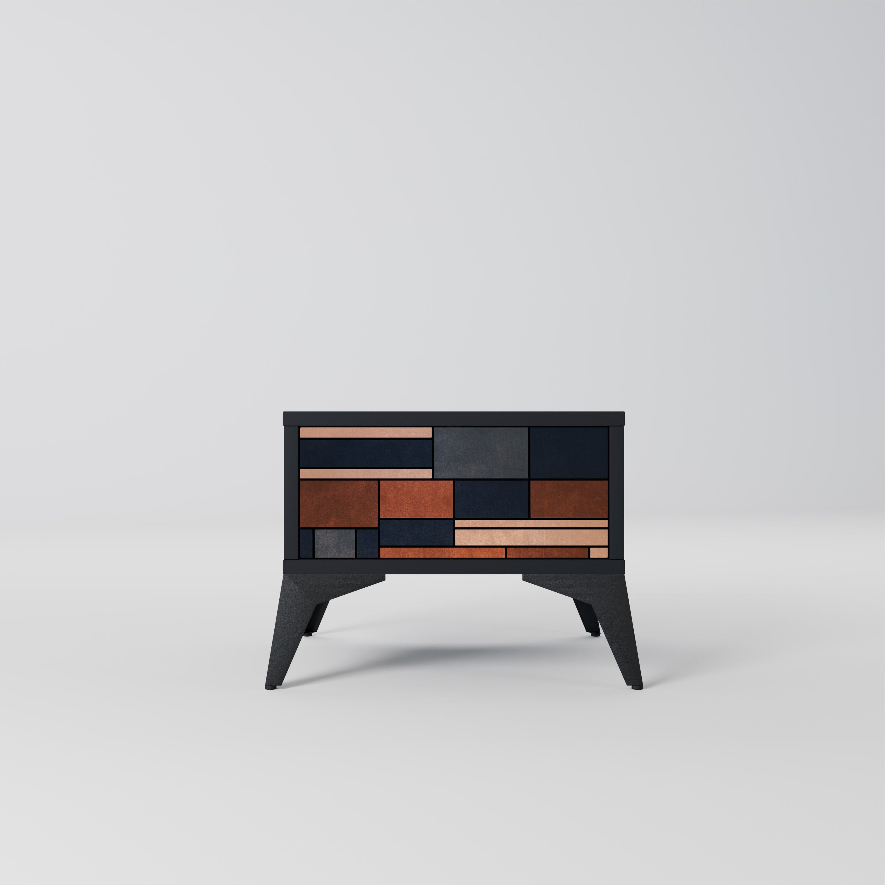 INTREPID FORMATION Mesa de Cabeceira em Acabamento Preto