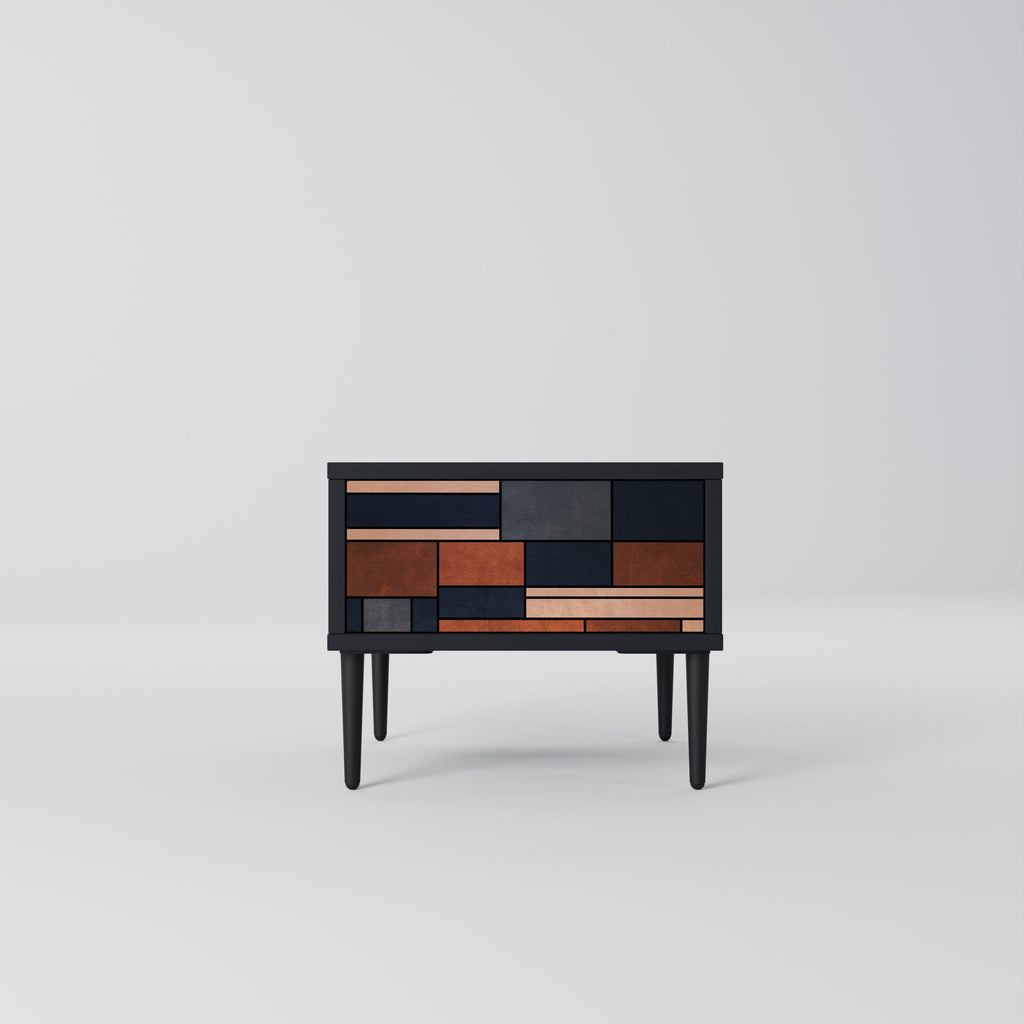 INTREPID FORMATION Mesa de Cabeceira em Acabamento Preto