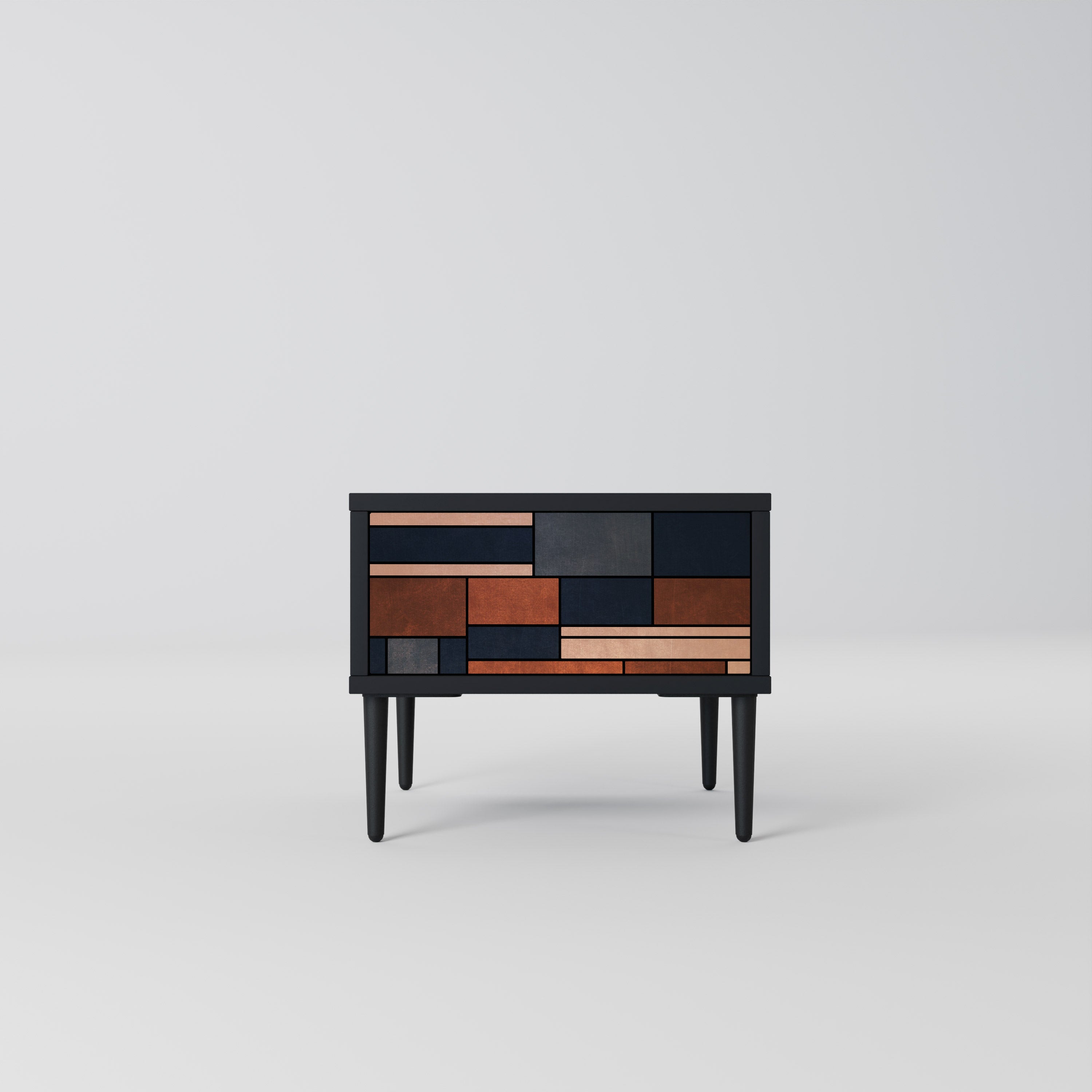 INTREPID FORMATION Mesa de Cabeceira em Acabamento Preto