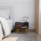 INTREPID FORMATION Mesa de Cabeceira em Acabamento Preto