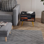 INTREPID FORMATION Mesa de Cabeceira em Acabamento Preto