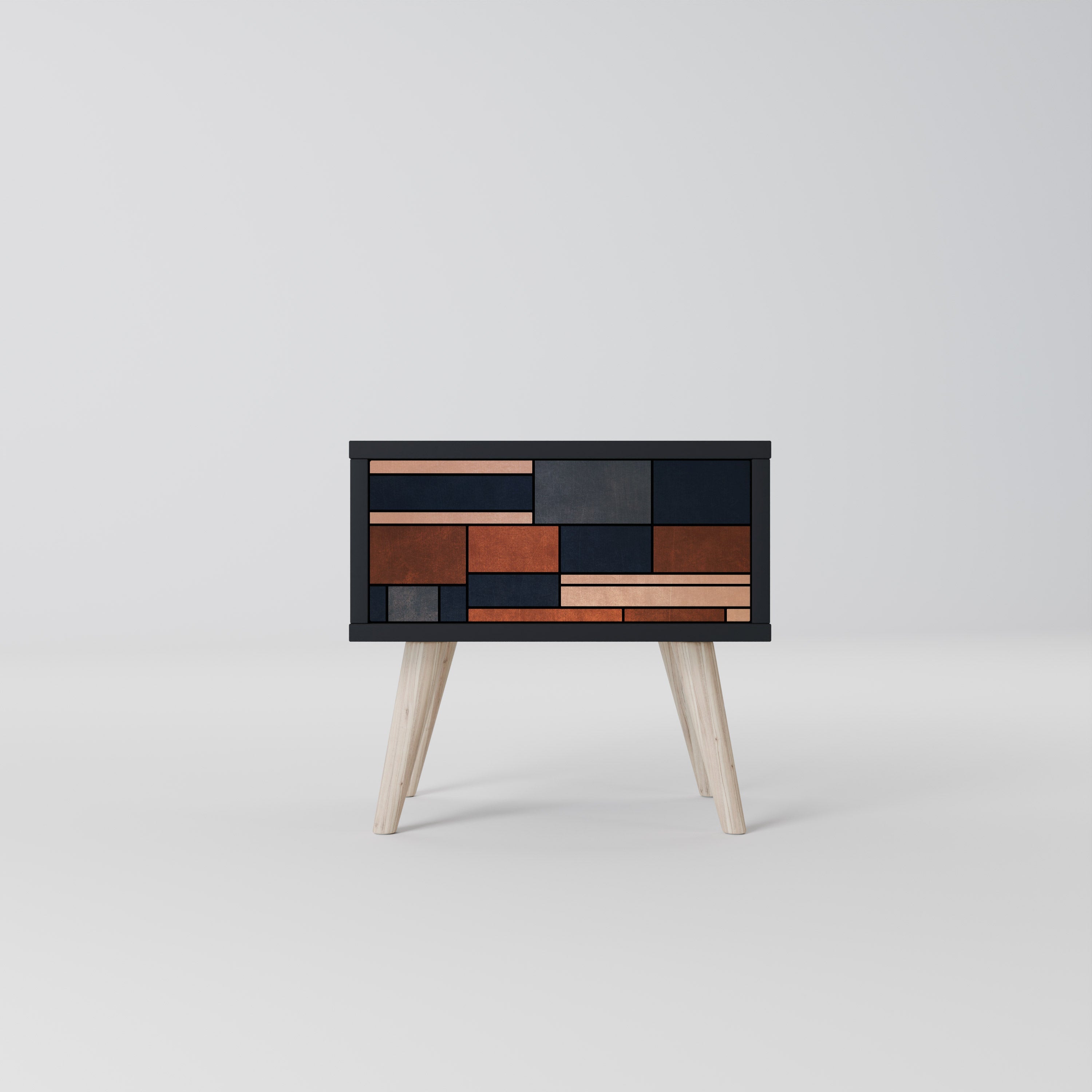 INTREPID FORMATION Mesa de Cabeceira em Acabamento Preto