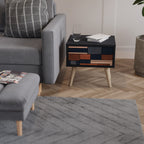 INTREPID FORMATION Mesa de Cabeceira em Acabamento Preto