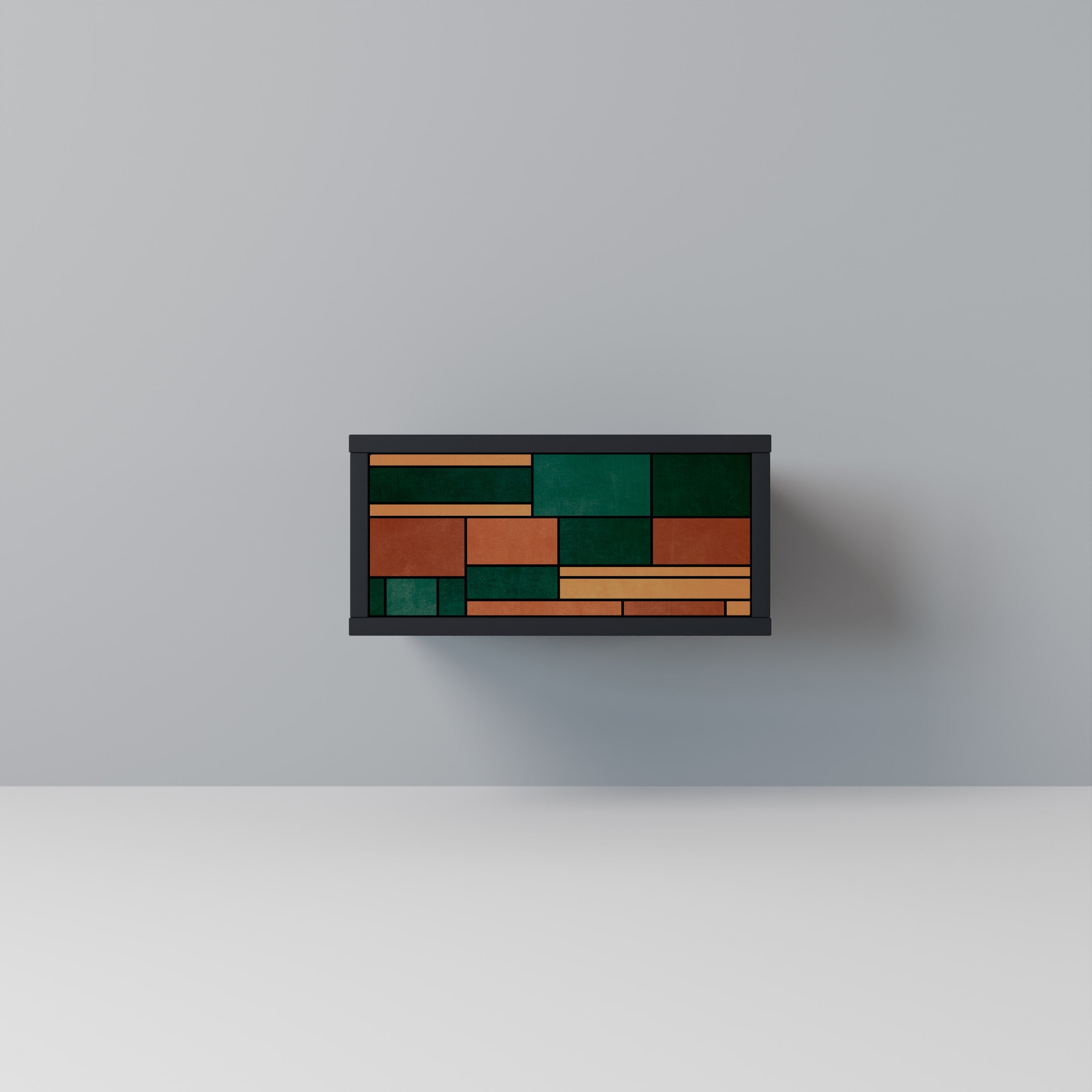 EARTHY FIGURES Mesa de Cabeceira em Acabamento Preto