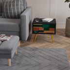 EARTHY FIGURES Mesa de Cabeceira em Acabamento Preto