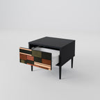 FIGURES OF NATURE Mesa de Cabeceira em Acabamento Preto