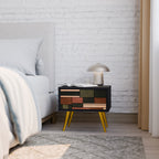 FIGURES OF NATURE Mesa de Cabeceira em Acabamento Preto