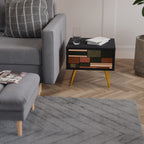 FIGURES OF NATURE Mesa de Cabeceira em Acabamento Preto