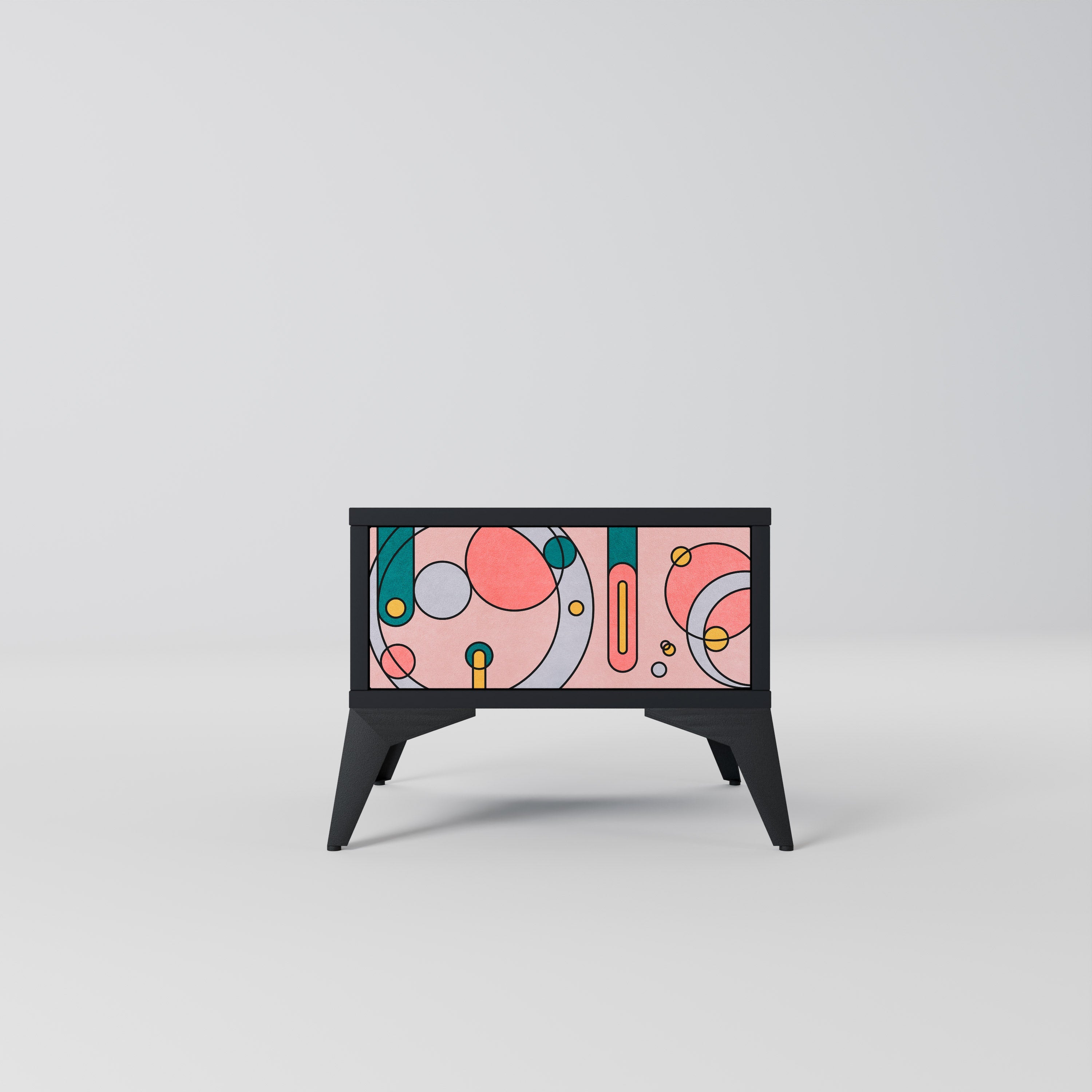 GOSSAMER ECHOES Mesa de Cabeceira em Acabamento Preto