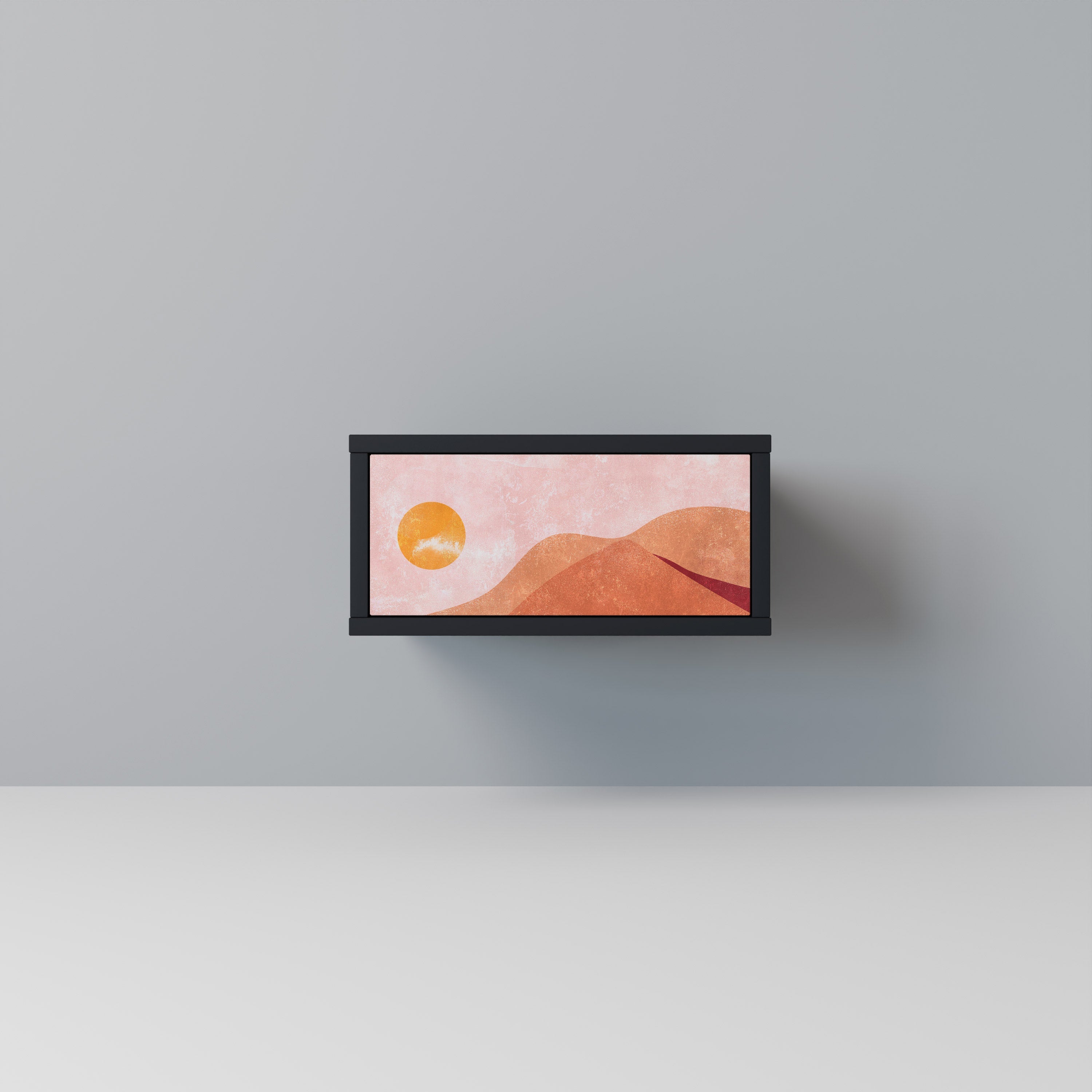 LUMINOUS SUNLIGHT Mesa de Cabeceira em Acabamento Preto