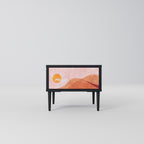 LUMINOUS SUNLIGHT Mesa de Cabeceira em Acabamento Preto