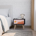 LUMINOUS SUNLIGHT Mesa de Cabeceira em Acabamento Preto