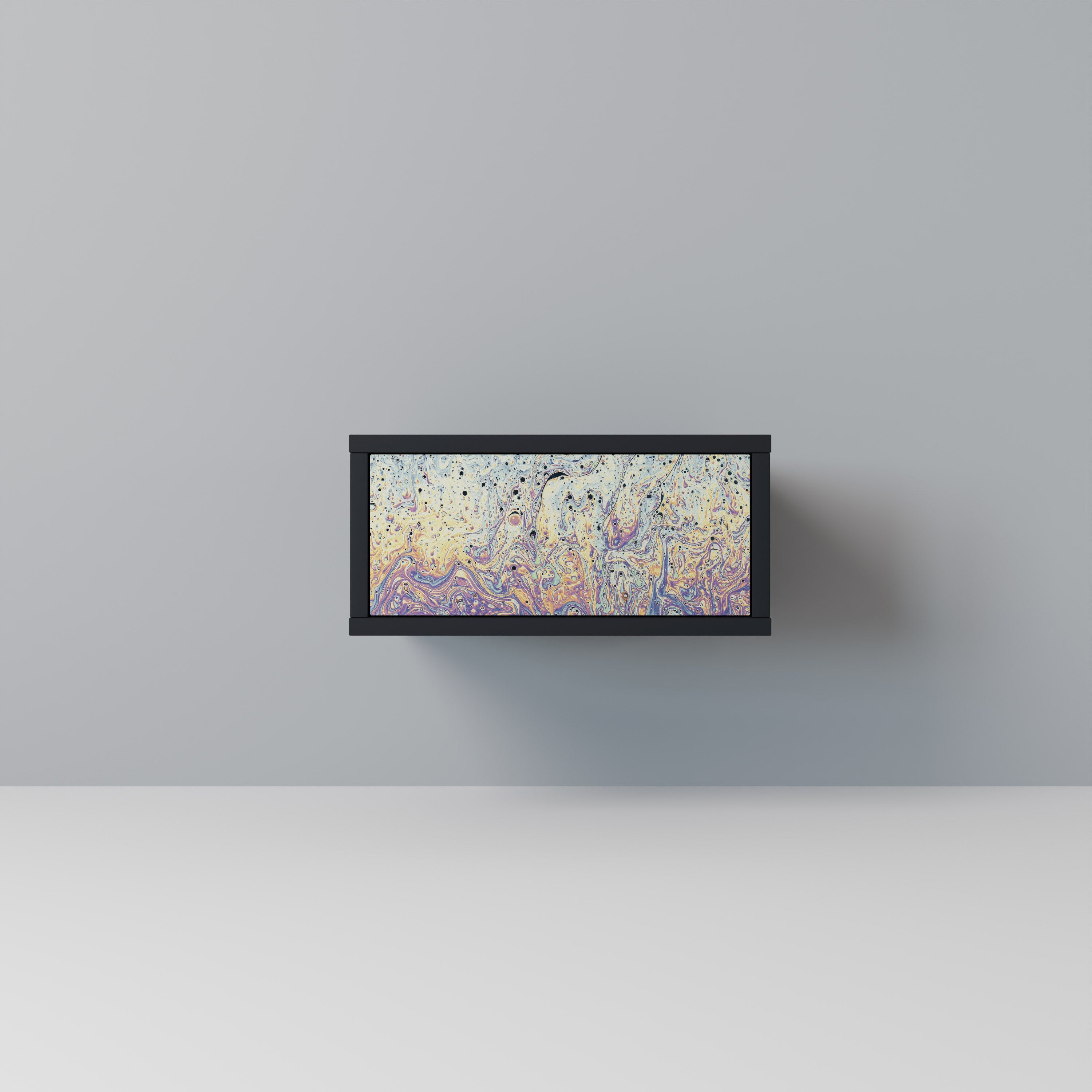 MOSAIC OF COLORS Mesa de Cabeceira em Acabamento Preto