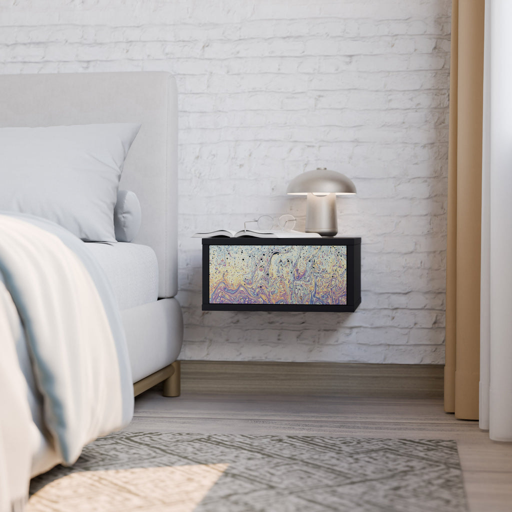 MOSAIC OF COLORS Mesa de Cabeceira em Acabamento Preto