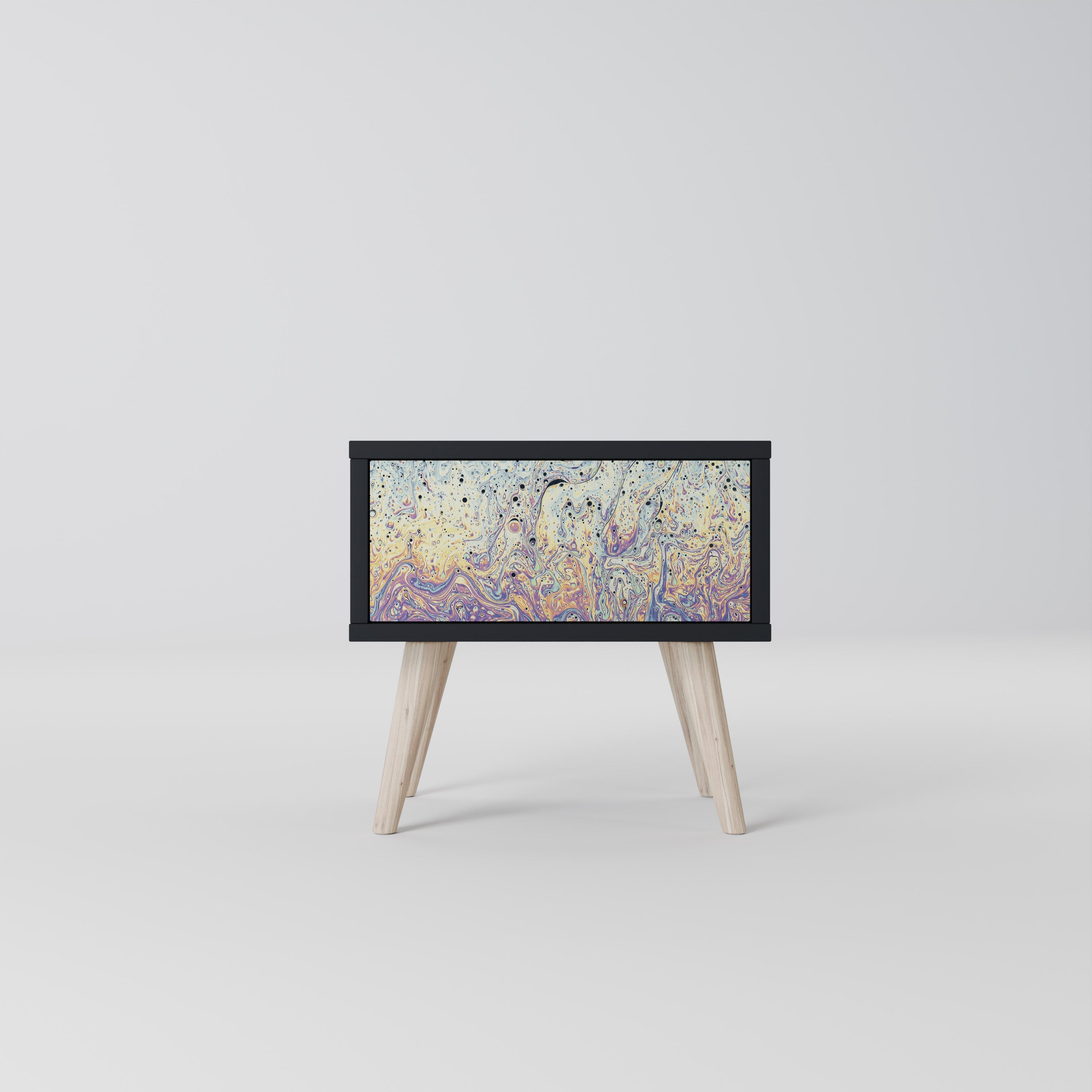 MOSAIC OF COLORS Mesa de Cabeceira em Acabamento Preto