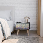 MOSAIC OF COLORS Mesa de Cabeceira em Acabamento Preto